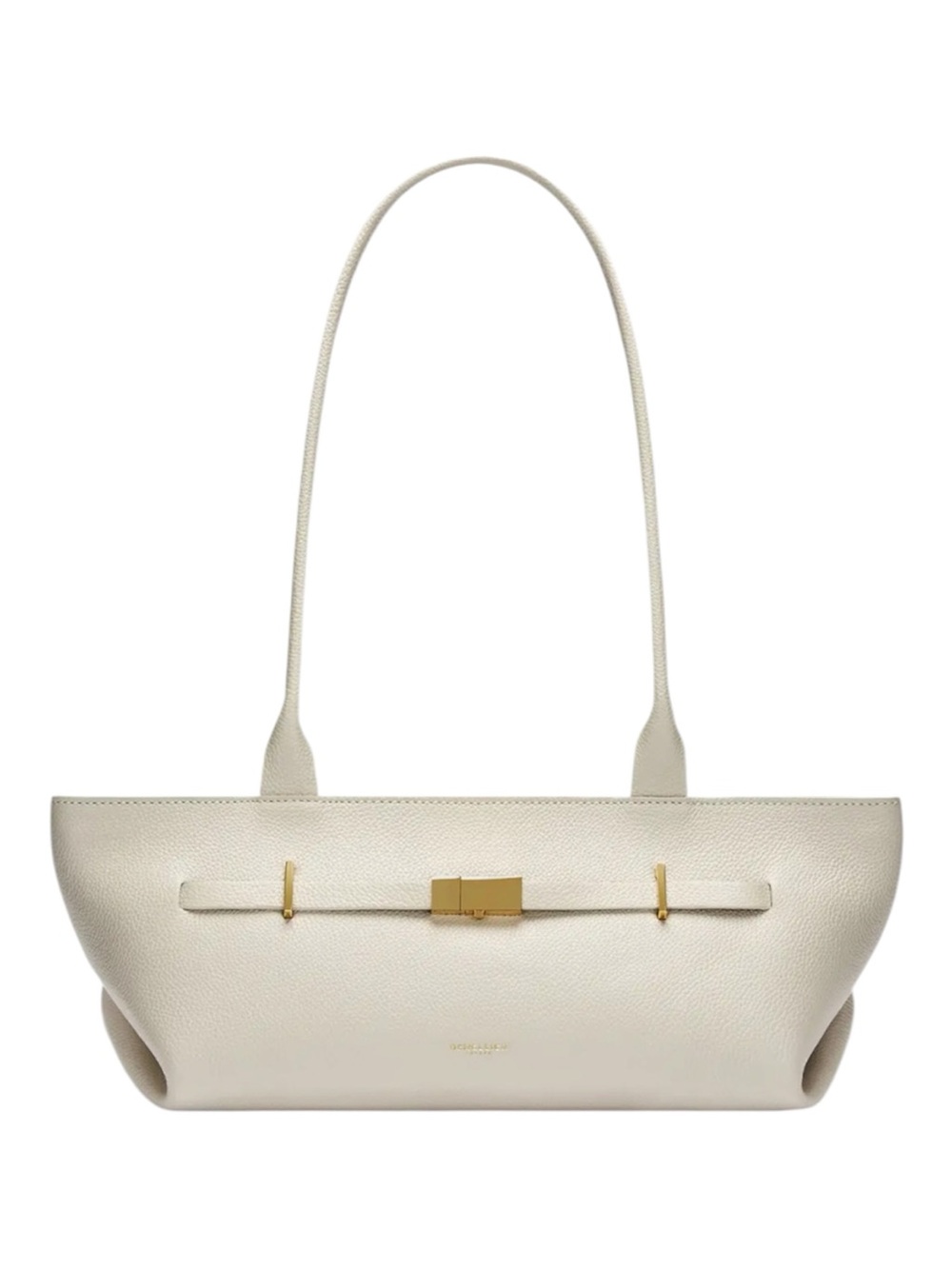 DeMellier London The New York Shoulder Bag Chalk White Grained Leather NWT